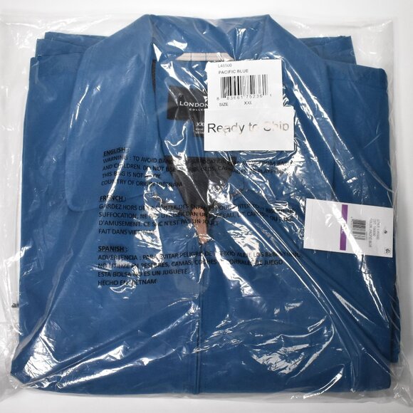 London Fog Men's Auburn Zip-Front Golf Jacket Pacific Blue size XXL NEW - Picture 8 of 10